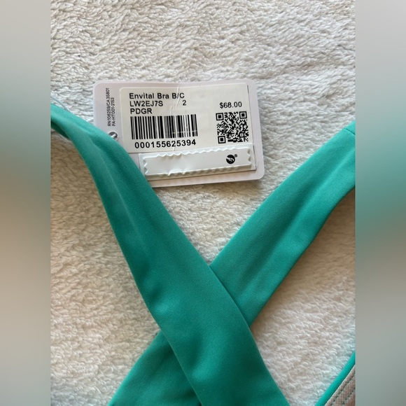 Lululemon Envital Sports Bra - Green/Teal - Size 2 - Picture 5 of 7